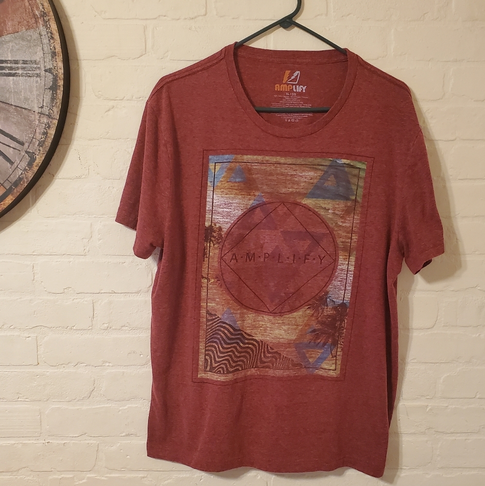 Amplify Tropical Logo Graphic T Shirt